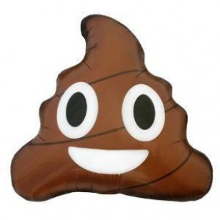 Emoji Poo Poop Face Balloon